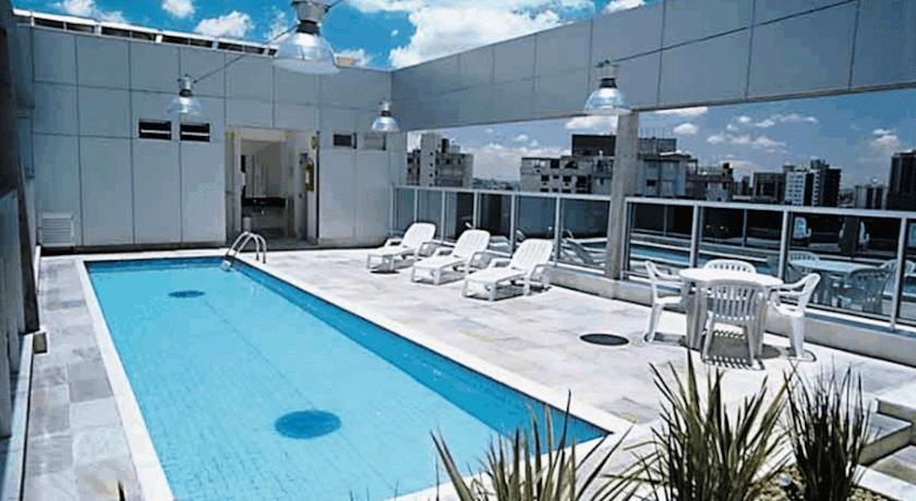 Apart-Hotel De Luxo Em Lourdes เบโลโอรีซอนชี ภายนอก รูปภาพ